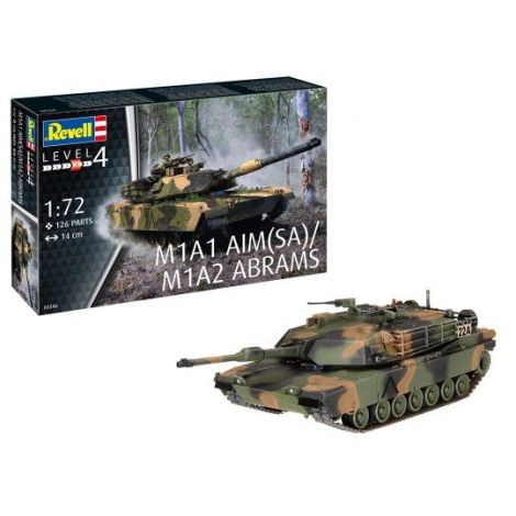 Revell M1A2 Abrams 1:72 Machetă Tanc