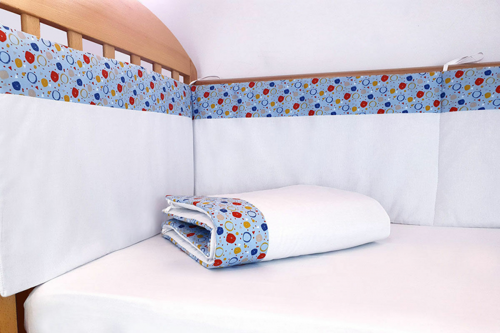 Set protecții pătuț 60x120 cm Kids Decor - imagine 4