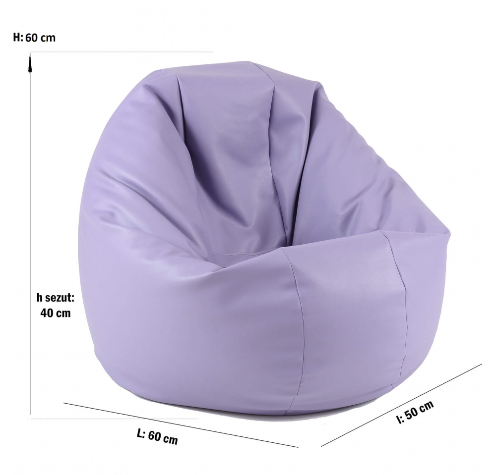 Fotoliu Pufrelax Relaxo Mulberry, Husă Detasabilă - imagine 4