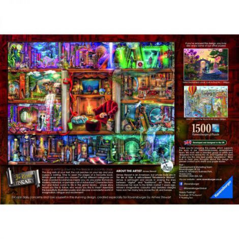 Puzzle Biblioteca 1500 piese Ravensburger - imagine 3