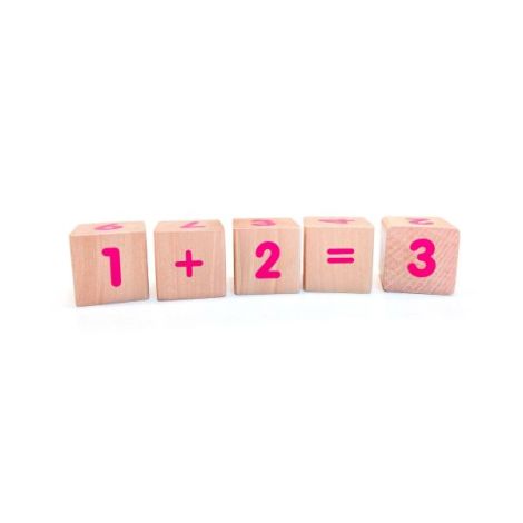 Set 40 Cuburi Lemn Woodyland | Joc Educativ - imagine 2