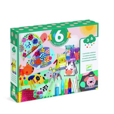 Joc Creativ Casa Animalelor Djeco - 6 Activități