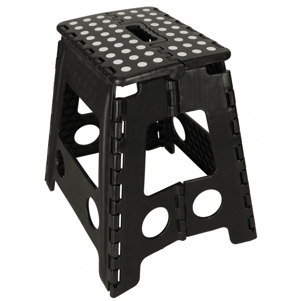 Ikonka Scaunel Pliabil Negru 39cm - Pratic și Compact - imagine 7