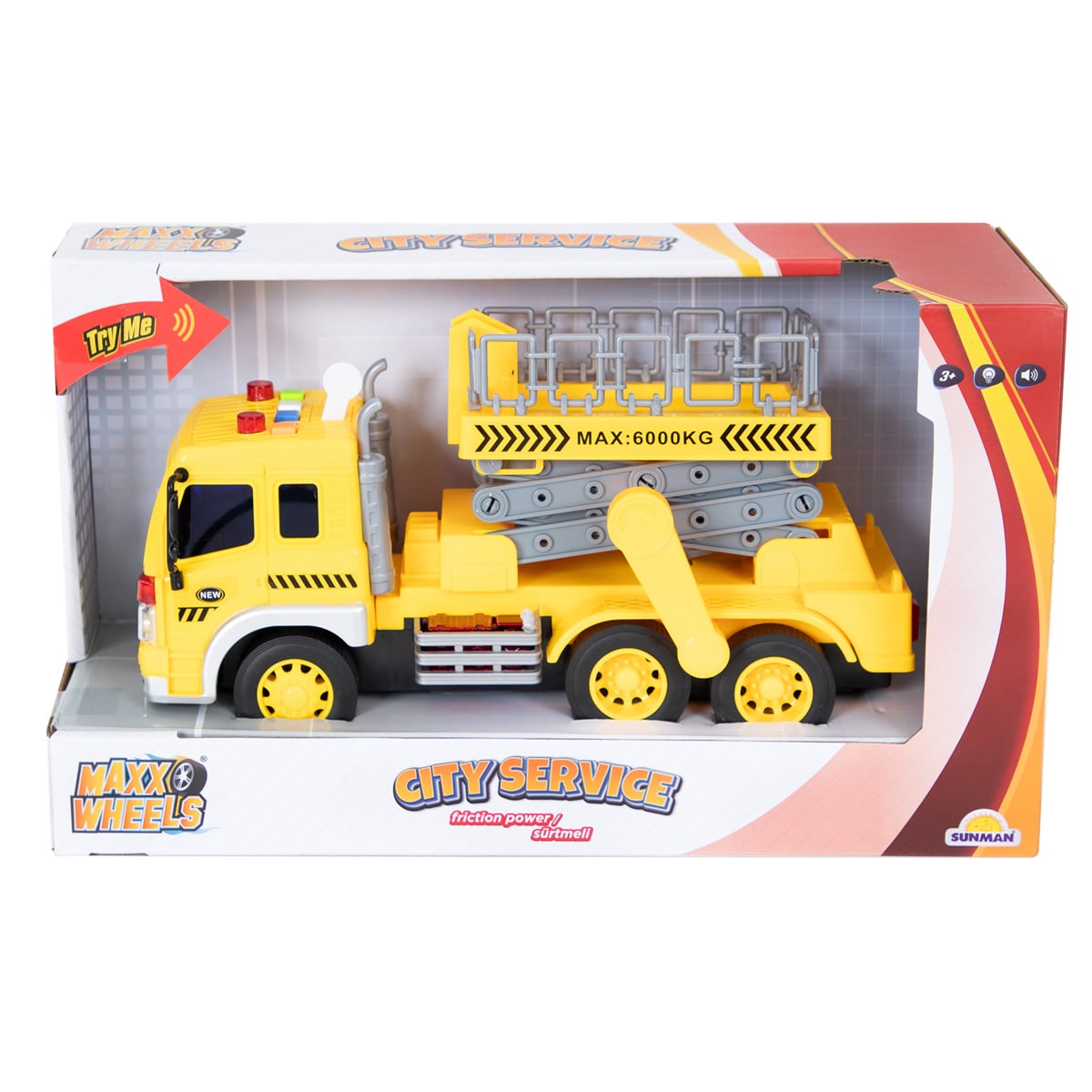 Camion cu Scara Mecanica Maxx Wheels 1:16
