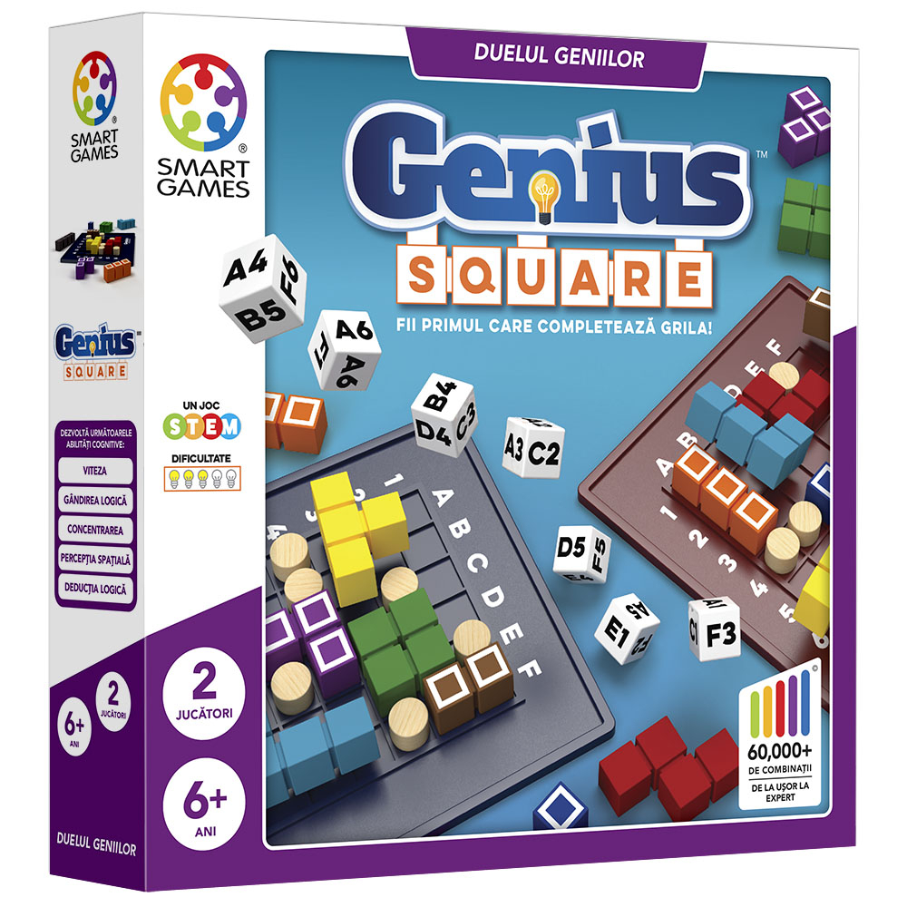 Genius Square Smart Games - Joc Logică 6+