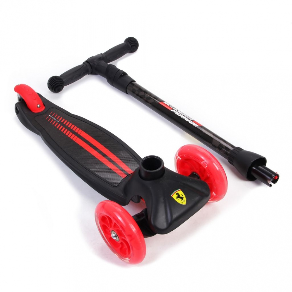 Trotineta Ferrari Twist Neagra, Pliabila, 50 kg - imagine 2