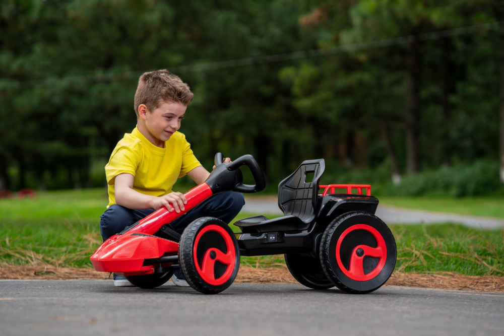 Kart Electric Rollplay XL 12V Pliabil cu Cos - imagine 3