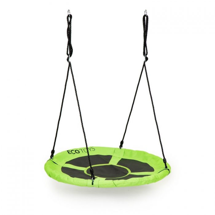 Leagan rotund Ecotoys, cuib de barza, 110 cm