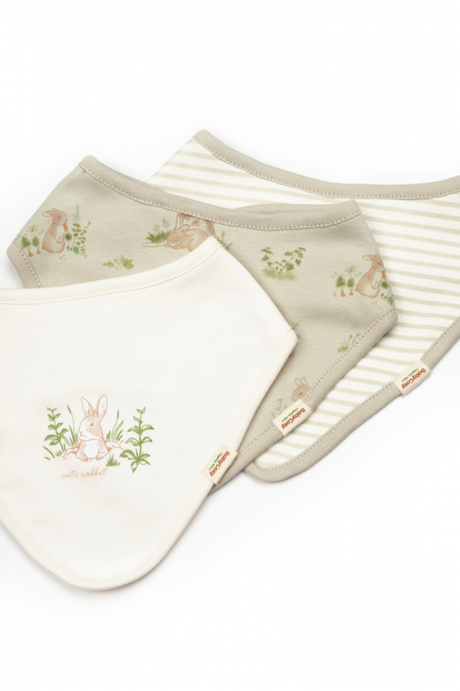 Set 3 Bavete BabyCosy Bumbac Organic - imagine 5