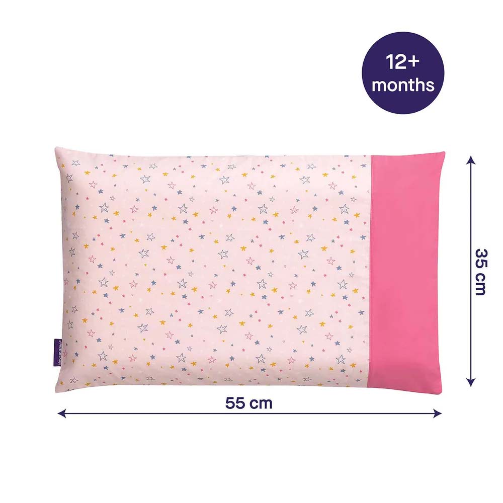 Făța de pernă Clevamama roz, copii +12 luni - imagine 3