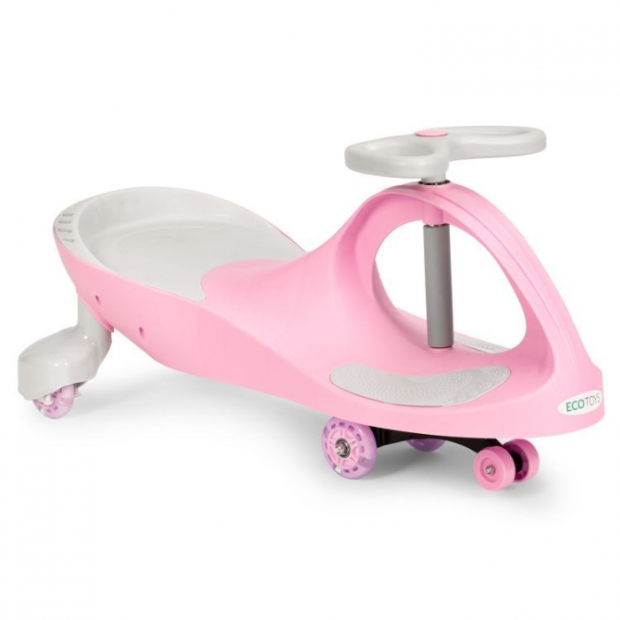 PlasmaCar Ecotoys Pink, Roti LED, Sarcina 120kg - imagine 8