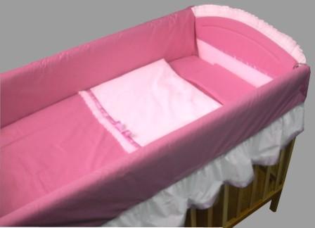 Lenjerie Patut Baby DeLuxe Deseda cu Protectie - imagine 2