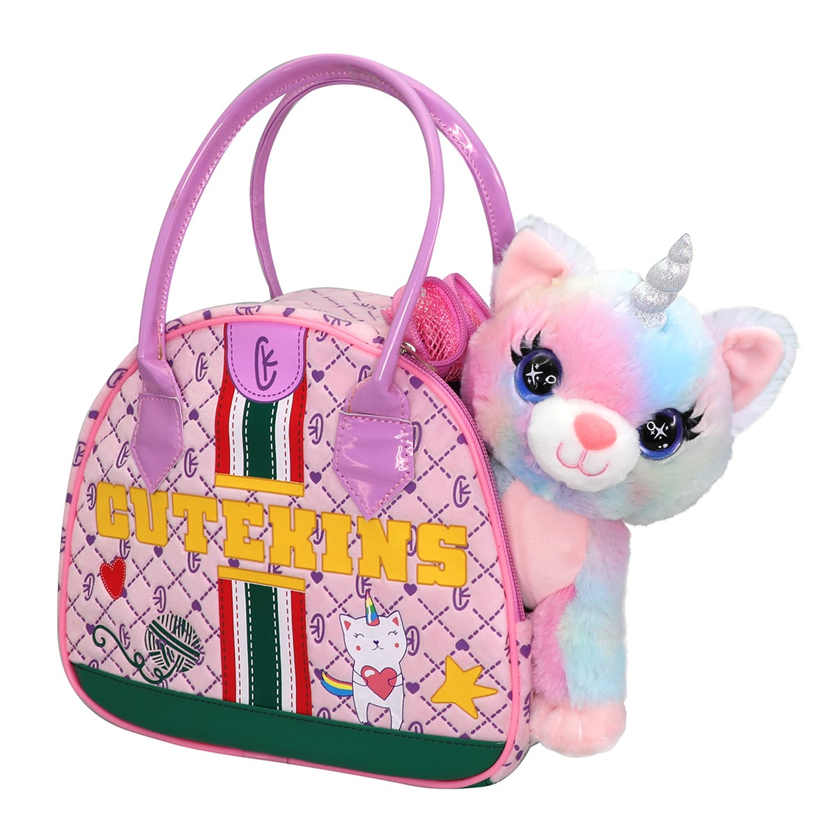 Pisicorn Cutekins în Gentuta | Jucarie Plus Moale