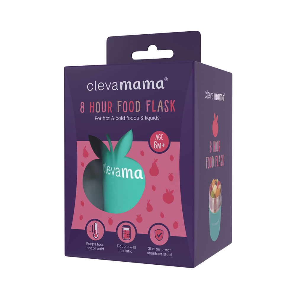 Recipient Termic Clevamama Verde, Păstrare 8 Ore - imagine 3