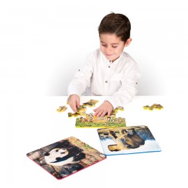 Set 3 Puzzle Progresive Animale Miniland - imagine 2