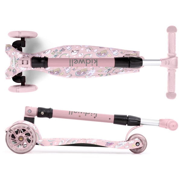 Trotineta Kidwell Vento Unicorn Pliabilă 3Ani+ - imagine 4