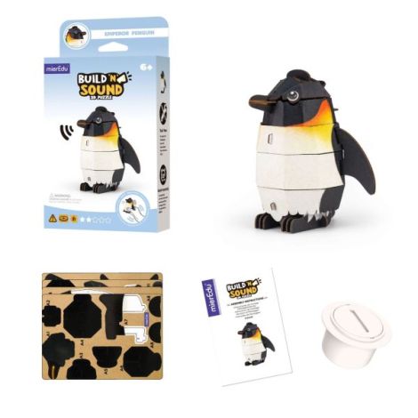 Puzzle 3D Pinguin cu Sunete Mieredu - imagine 5