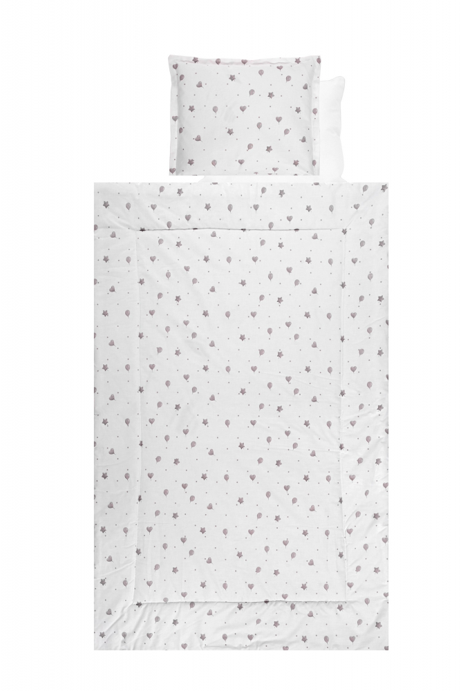 Lenjerie Pat 4 Piese Lorelli Bumbac Ranforce, Gri - imagine 2