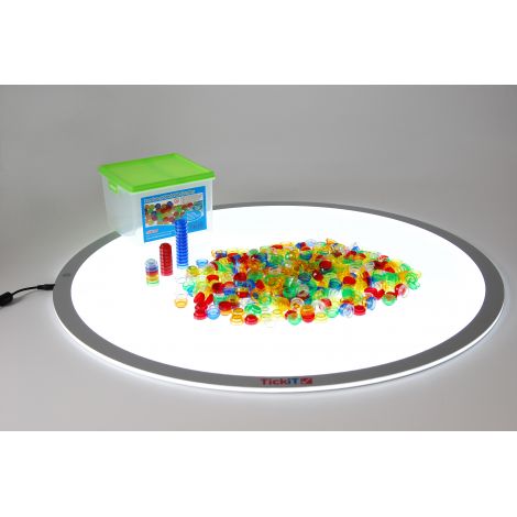 Set 500 Jetoane Translucide Tickit - Invatare Prin Joc - imagine 3