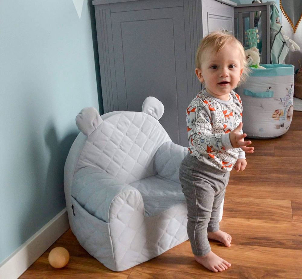 Fotoliu Velvet Ursulet BabySteps Mint - imagine 4