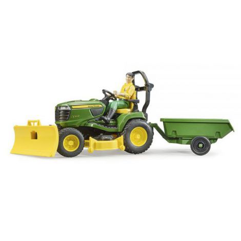 Tractor John Deere cu Remorcă și Grădinar Bruder - imagine 6
