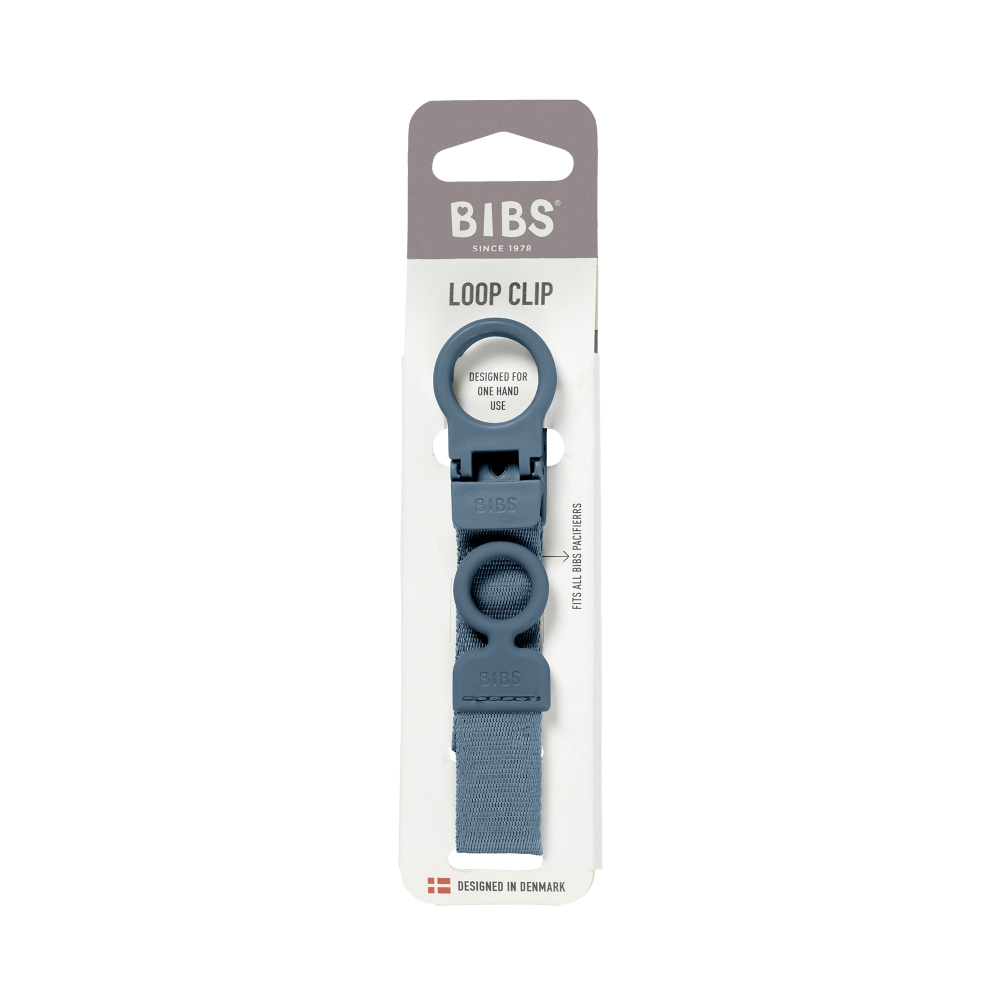 Bibs Loop Clip Suzetă Petrol - Anti-pierdere - imagine 2