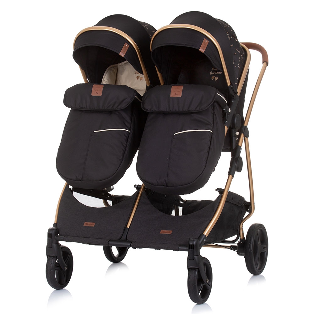 Carucior Gemeni Chipolino Duo Smart 2 in 1 Ebony - imagine 6