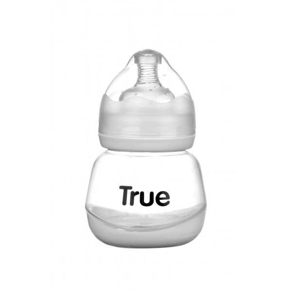 Biberon 150ml Gat Larg True, Silicon 0+, Lapte - imagine 2