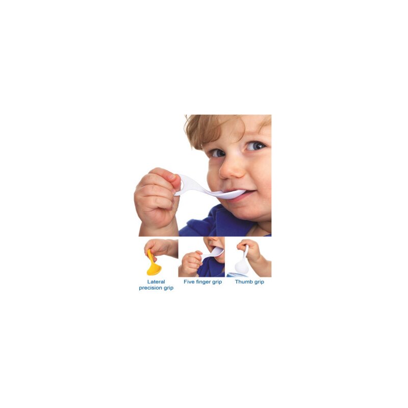 Set 2 Lingurițe I Can Multi Grip Gri