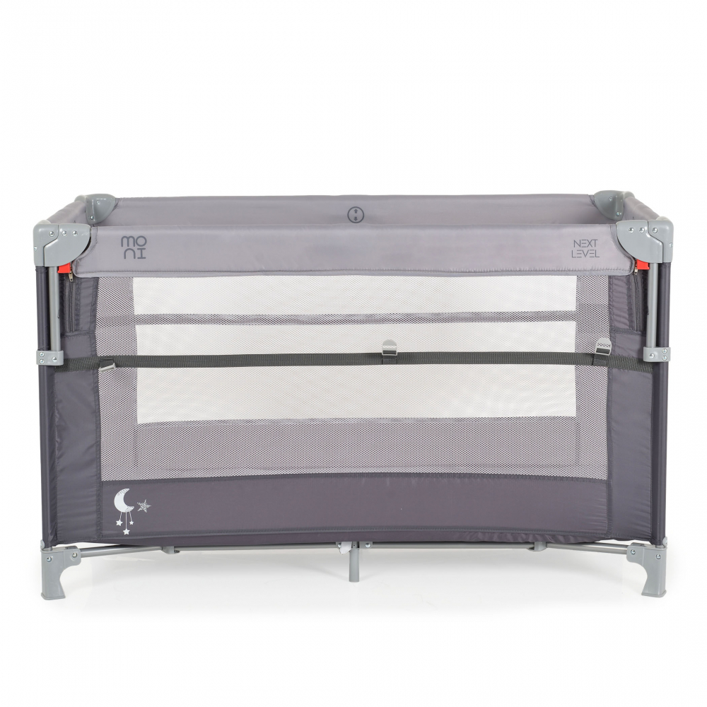 Patut Pliabil Moni Next Level Grey cu Saltea - imagine 8