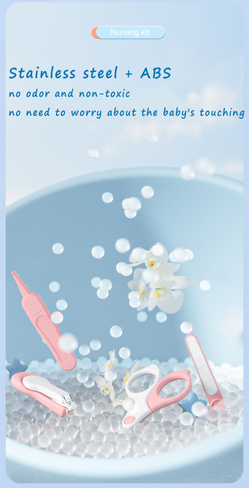Set Manichiura 4 Piese Little Mom Pink Bebelusi - imagine 5