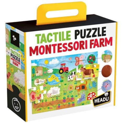 Puzzle Tactil Headu Montessori - Dezvoltare Senzorială - imagine 4