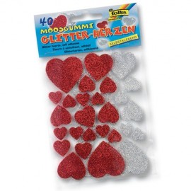 Set 40 Figurine Neopren Inimioare Folia Paper