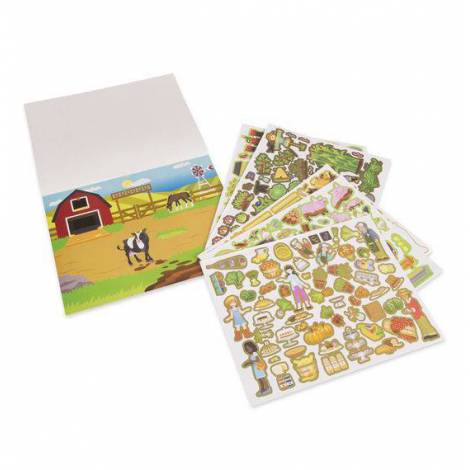 Bloc Abtibilduri Reutilizabile Ferma Melissa & Doug - imagine 2