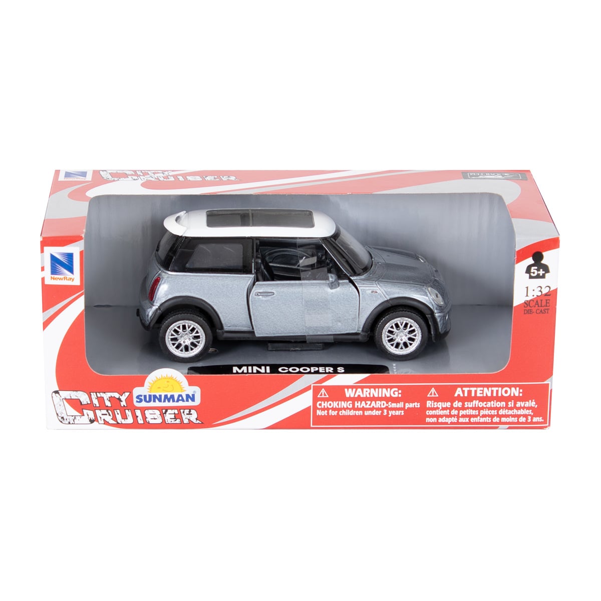 Mini Cooper S New Ray 1:32 Metalică