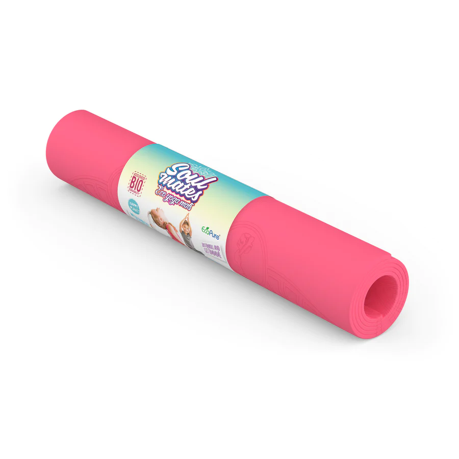 Saltea Yoga Copii Soul Mates Roz Ecologica - imagine 6
