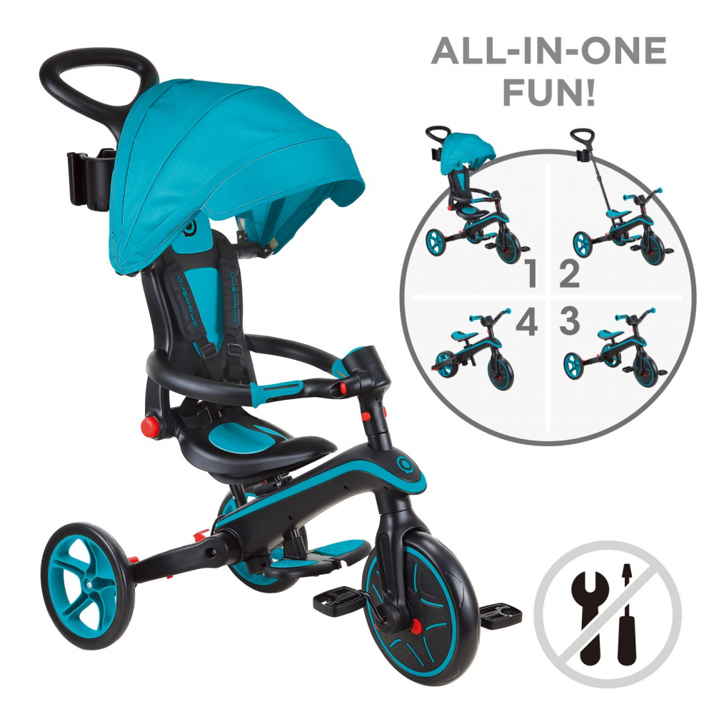 Tricicleta Globber Explorer 4in1 Turquoise