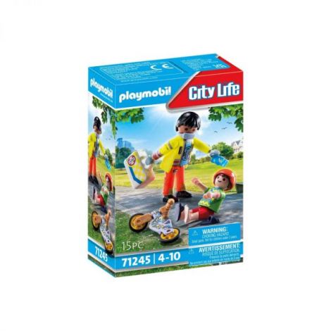 Playmobil Paramedic Cu Pacient - Jucarie Educativa - imagine 2