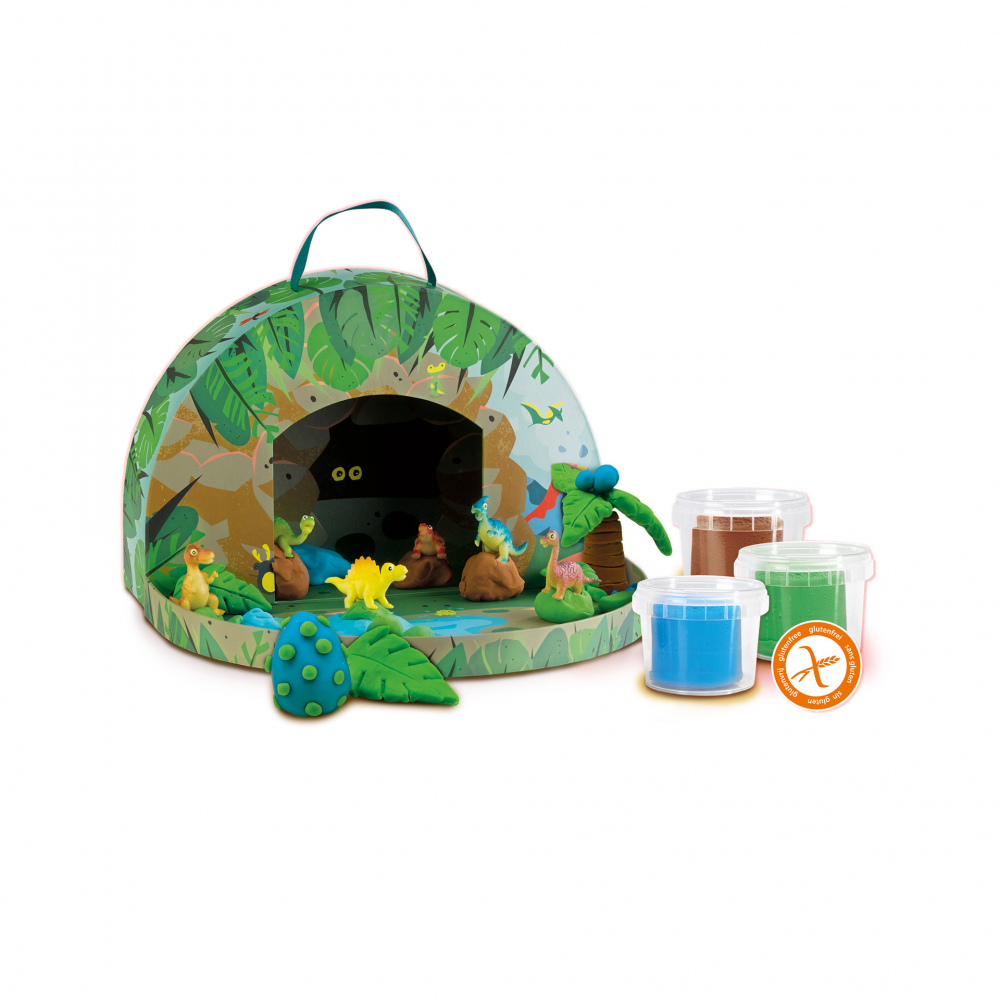 Set Modelaj Lumea Dinozaurilor cu Gentuță