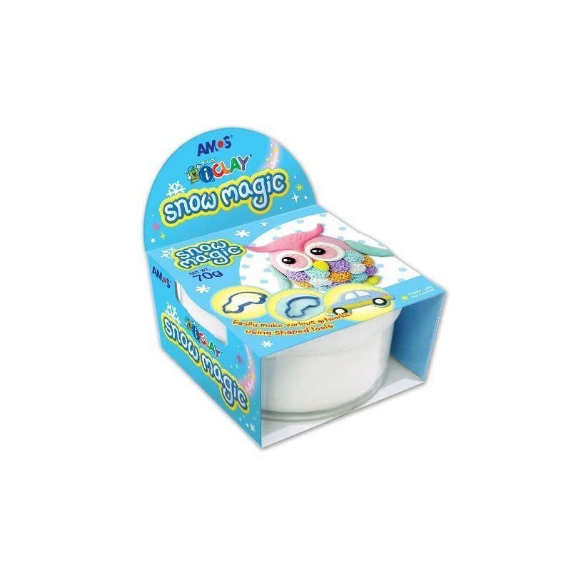Plastilina Amos iclay Snow Magic, Albastră, 70 g