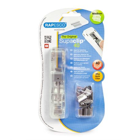 Dispenser Clipsuri Metalice Rapesco, 40 Coli