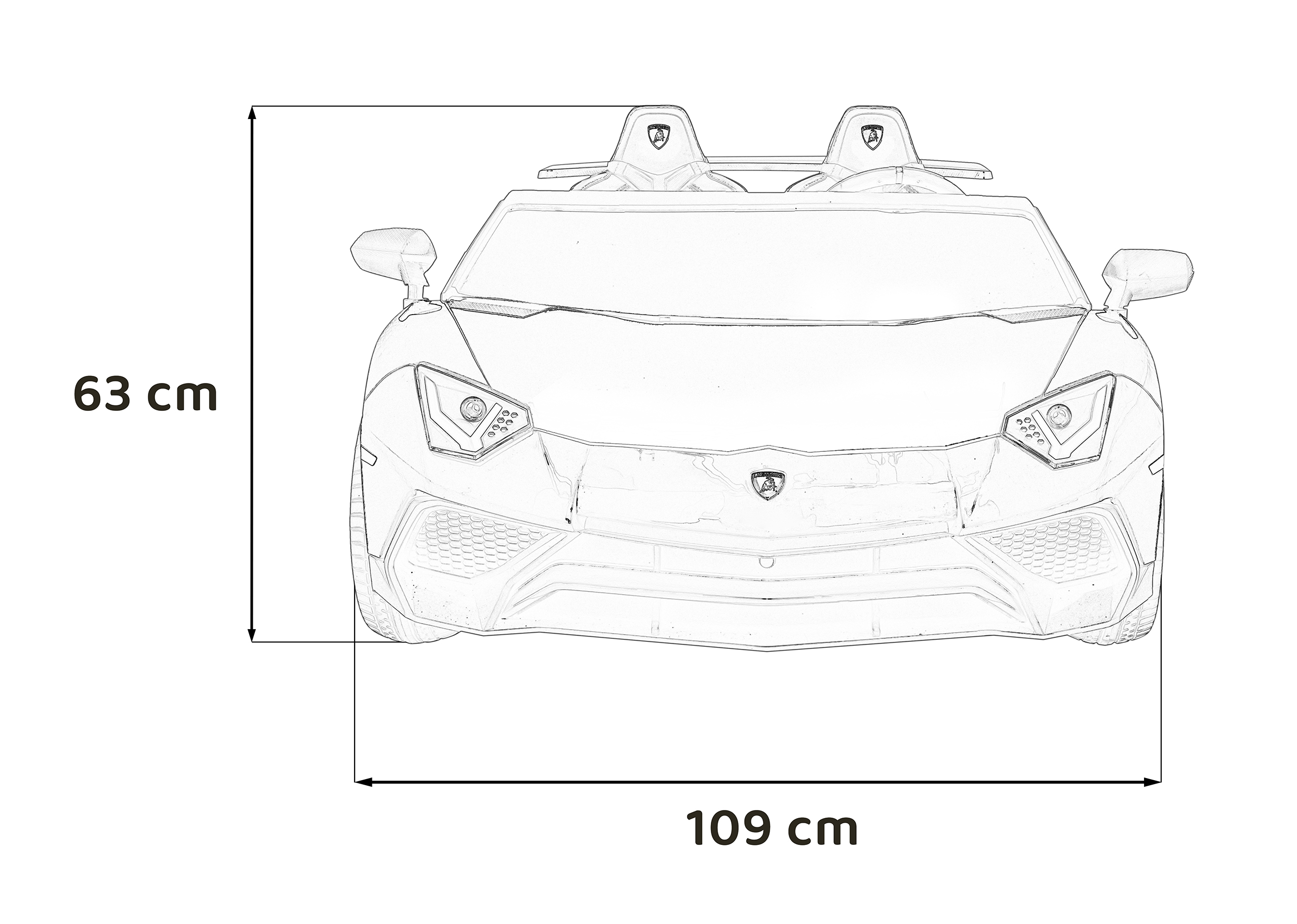 Lamborghini Aventador 24V 2 Locuri - imagine 6
