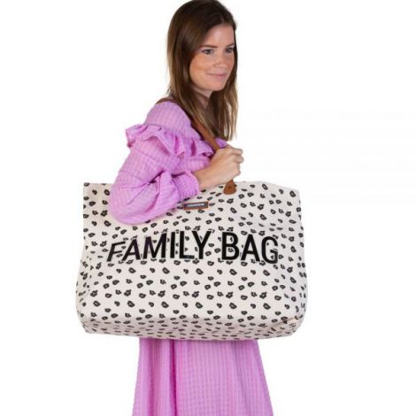 Childhome Family Bag Leopard | Geanta Practica - imagine 3