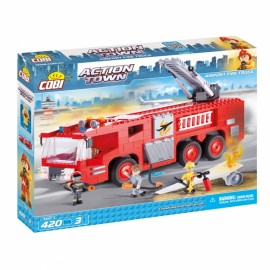 Set Camion Pompieri Aeroport COBI 420 Piese - imagine 2