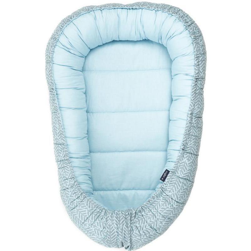 Baby Nest Womar Zaffiro cu 2 Fete, Model Mint Leaves - imagine 4
