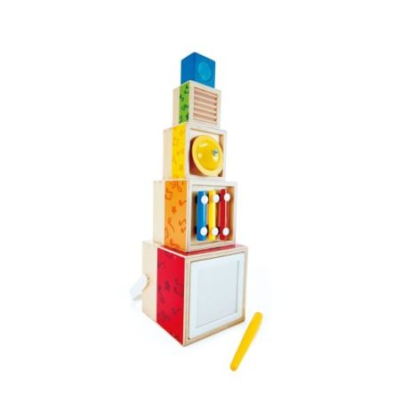 Hape Set Muzical din Lemn - 6 Piese Stivuibile - imagine 4