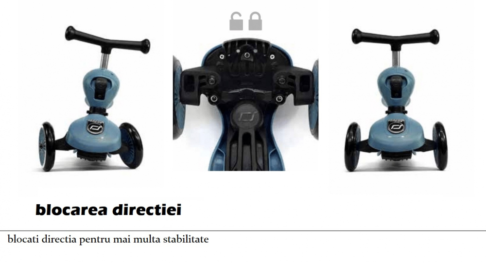 Scoot and Ride HighwayKick 1 Black Gold 2in1 - imagine 2