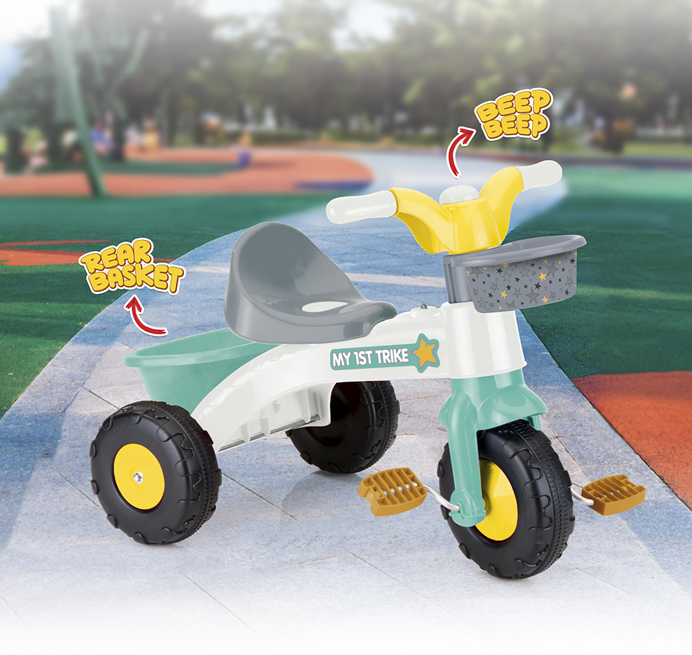 Tricicleta Dolu My 1st Trike cu Pedale si Cosulet - imagine 5