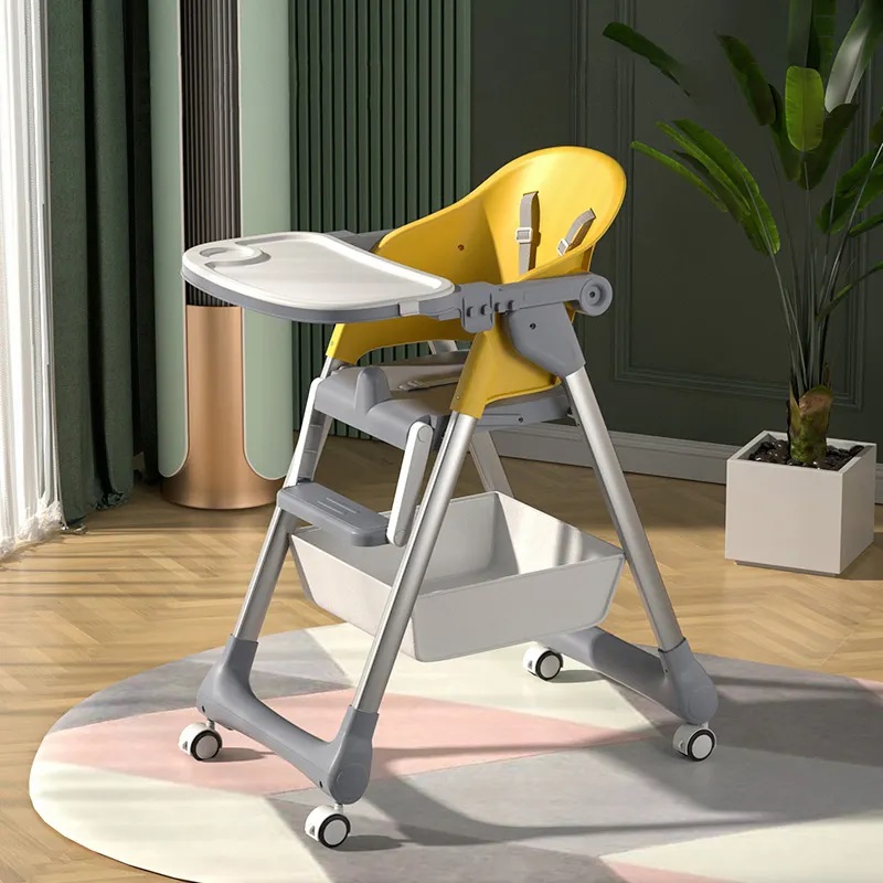 Scaun 2in1 Little Mom cu roti și tavă dublă - imagine 12