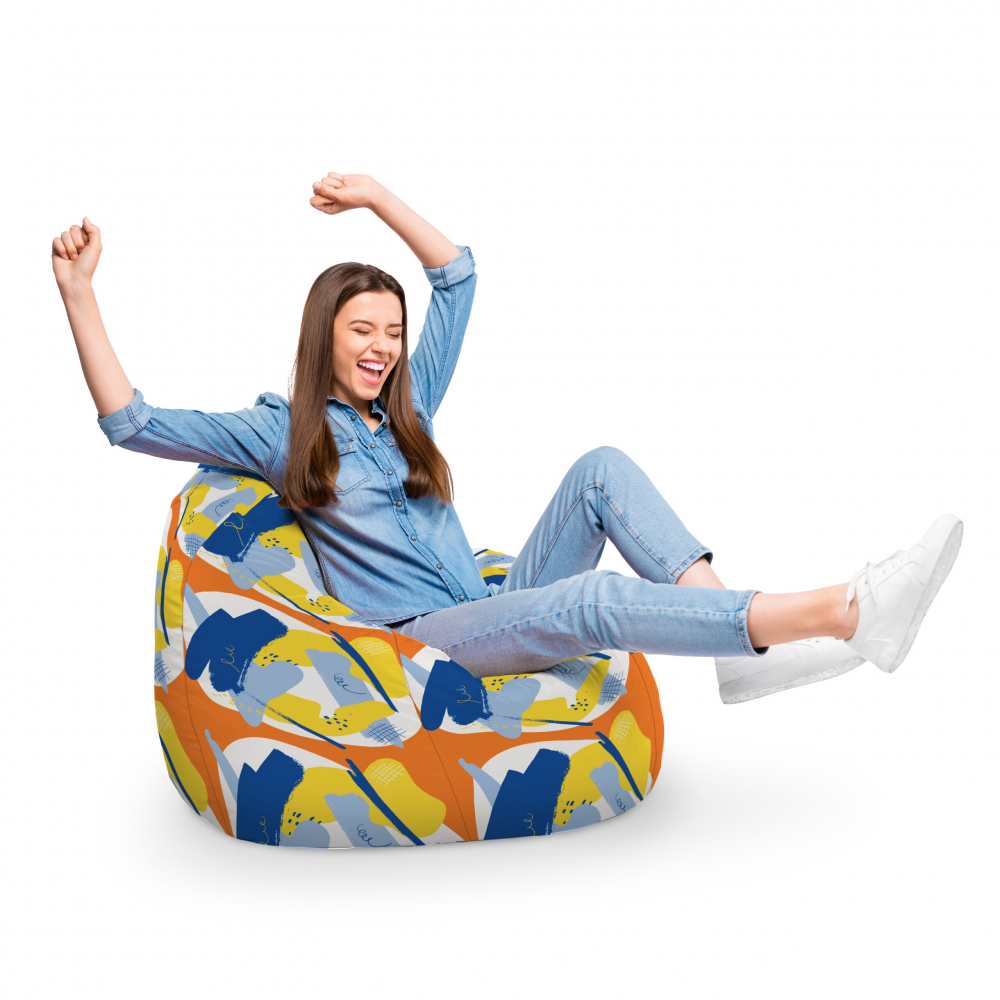Fotoliu Puf XL Bean Bag Updeco Abstract Retro